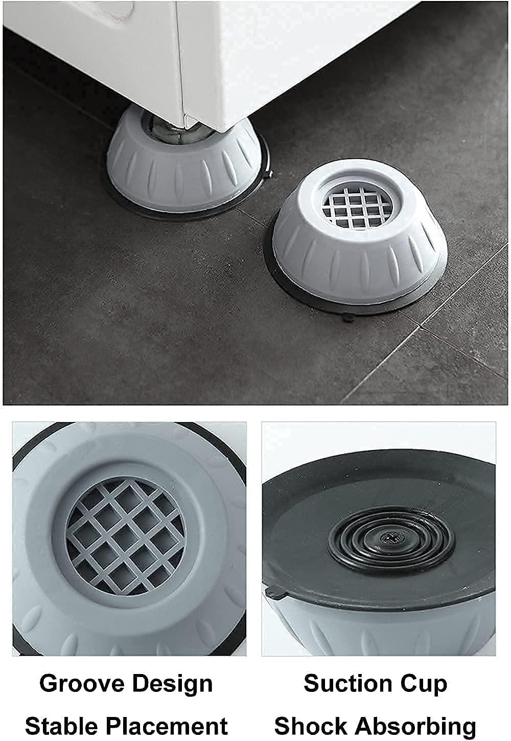 Anti Vibration Pad-Anti-vibration Pads For Washing Machine - 4 Pcs Shock Proof Feet For Washer